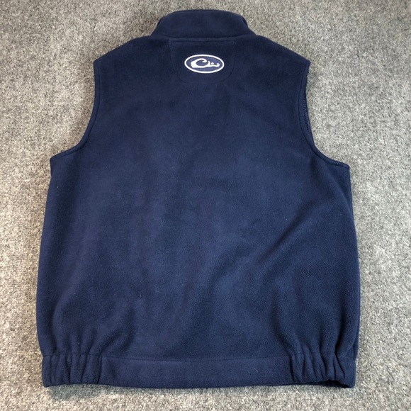 Drake Waterfowl Ole Miss Rebels Fleece Vest Navy Blue Youth S - Picture 10 of 10